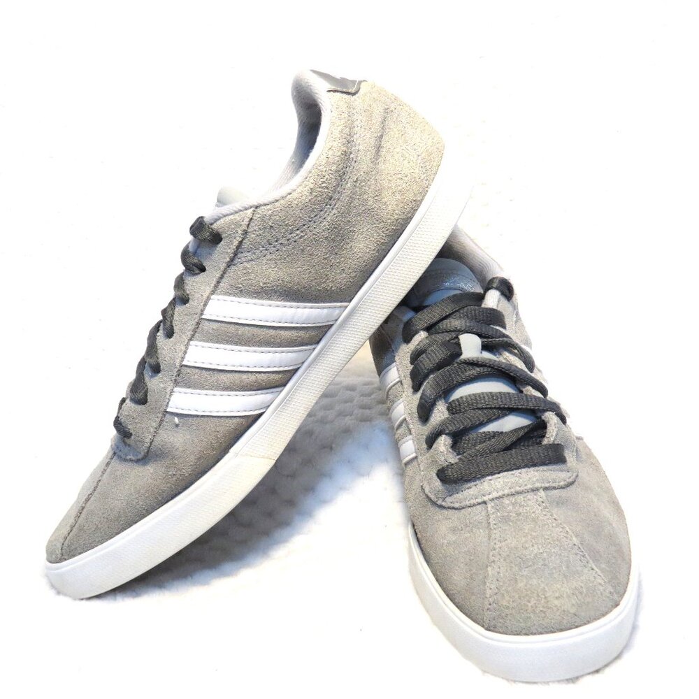 Adidas Women's Courtset ART AW 4209 Grey Suede Size 7